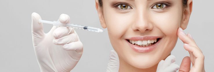 Smiling woman about to get BOTOX